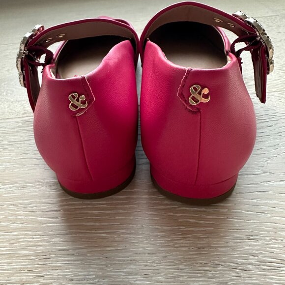 Sam & Libby Pink Mary Janes with Crystal Flower Buckle - Picture 2 of 8